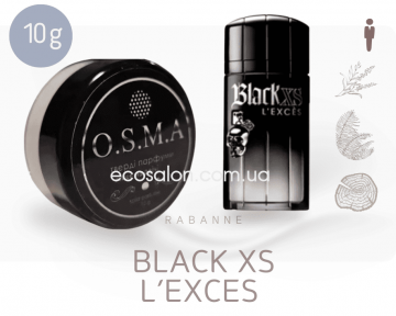 Black XS L'exces твердий парфум чоловічий / Сухой парфюм мужской  / Сухие духи по типу  Rabanne / Блек-ИксЕс-Л'Ексес