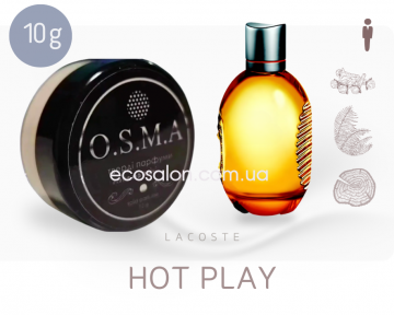 Hot Play твердий сухий парфум чоловічий / твердый сухой парфюм мужской / solid perfume / твердые сухие духи по типу Lacoste, Хот Плей